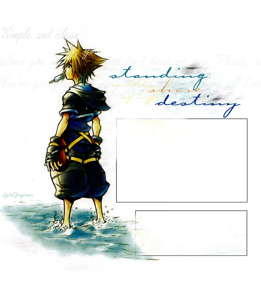 standing on the shore of my destiny...