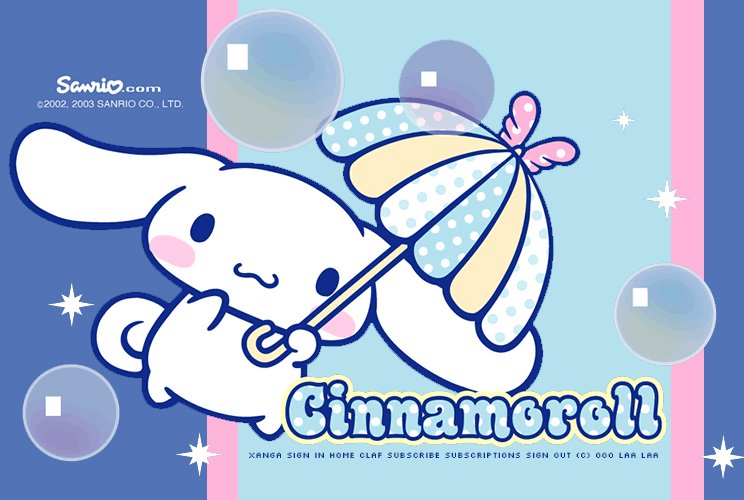 Cinnamoroll - Xanga Layout Preview - CreateBlog